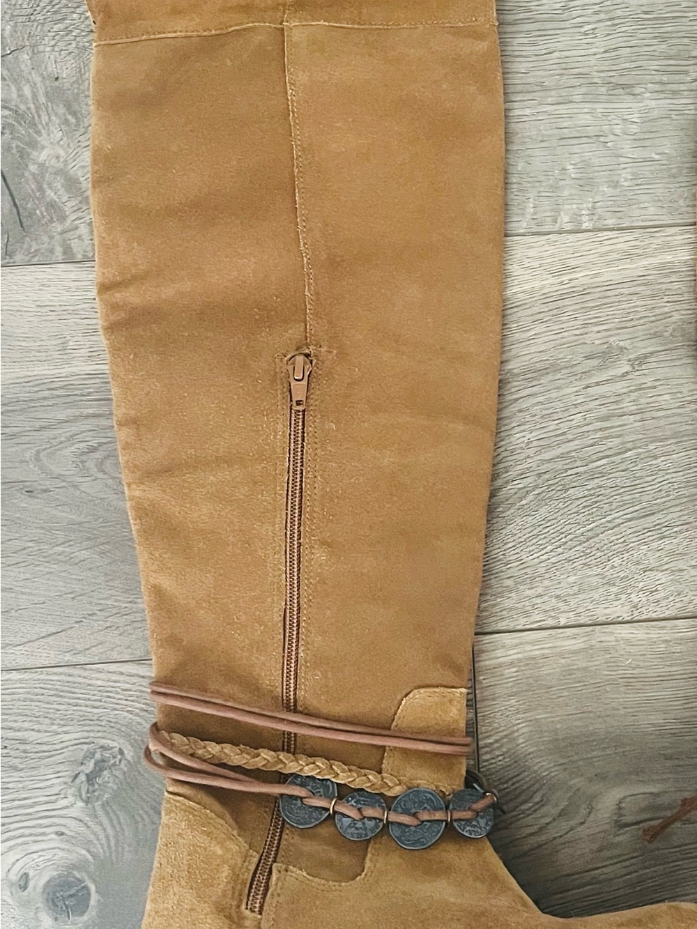 Women’s Musse & Cloud Women's Ansley Slouch Boot in brown suede size 7/38